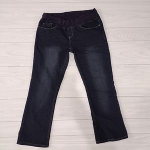 Oh Mamma Crop Maternity Jeans size large.